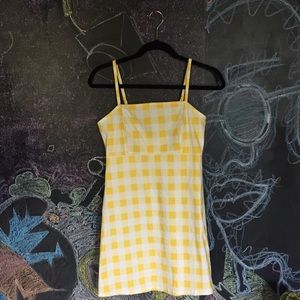 Yellow Gingham Bodycon